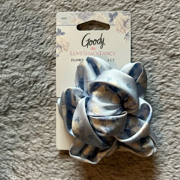 NWT - LoveShackFancy x Goody - Flower Elastic - Everblooming Rosettes - Blue s-l400.jpg main image 2